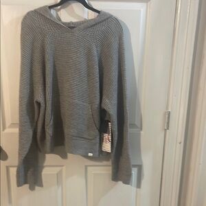 Celebrity Pink Textured Gray Hoodie
